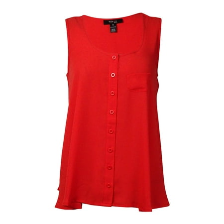 Style & Co. - Style & Co. Women's Button Up Front Blouse (PS, Poppy ...