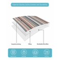 thumbnail image 5 of Quilts Queen Size, Red Blue Striped Soft Comforter Bedding Set for Bed, Boho Vintage Abstract Colorful Striped Lightweight Quilted Bedspread with Pillow Cover(2 Pieces) for All Season, 90x96 Inch, 5 of 6