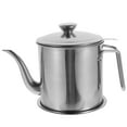 thumbnail image 1 of Stainless Steel Oil Filter Kitchen Oil Filter Kettle Oil Filter Pot Grease Container, 1 of 6