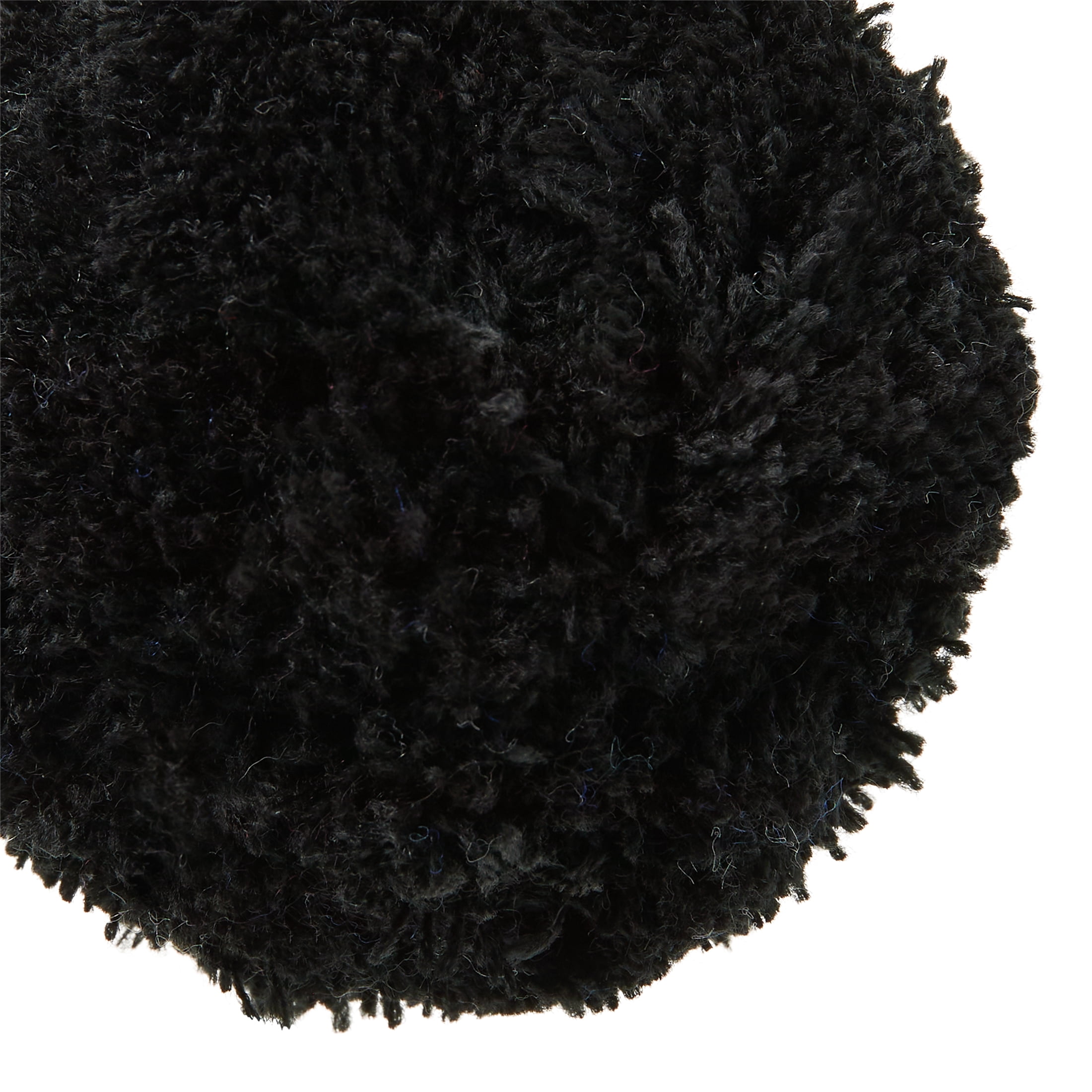 Offray Black 3 inch Acrylic Yarn Pom Pom, 1 Each