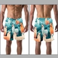 thumbnail image 3 of luoweisi Men's Beach Shorts Quick Dry Swim Trunks with Mesh Lining Alpaca XL, 3 of 5