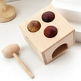 thumbnail image 1 of Juguetes de pelota para golpear, juguetes Montessori para pequeños, juego para , juguete para regalo de desarrollo para y niñas de 3 CUTICAT Golpeando la bola, 1 of 8