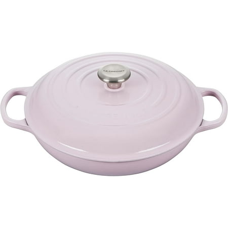 Le Creuset Enameled Cast Iron Signature Braiser, 3.5 qt., Shallot