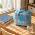 thumbnail image 4 of Insulated Lunch Bag | Insulated Cooler Bag | Reusable Canvas Lunch Bag for Work, Picnics | Blue Lunch Bag for Women and Men, 4 of 6