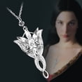 thumbnail image 3 of Necklace- Natural Zircon Lord Of The Rings(color: Silver), 3 of 3