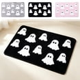 thumbnail image 6 of Halloween Bath Mats for Bathroom,Soft Spooky Ghost Decor Non-slip Bathroom Rug | Cute Shower Mat for Bedroom Living Room Decor, 23.62x15.74 Inch,Pink, 6 of 6