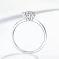 thumbnail image 4 of 1ct Round AAA Cz Band Female Gift 925 Silver Women's Wedding Party Ring Sz 4-9.5, 4 of 5