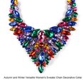 thumbnail image 3 of Gargantilla de Diamantes de Imitación para Mujer Sonducket Collar de Moda Azul, 3 of 6