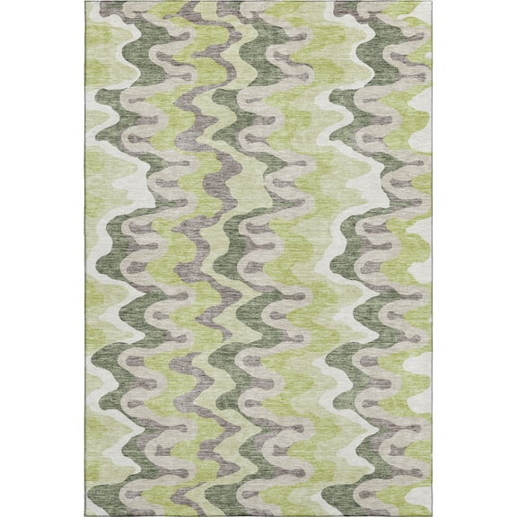 Dalyn Rugs Premium Machine Washable Mayfield AMF750 Aloe 5' x 7'6" Rug