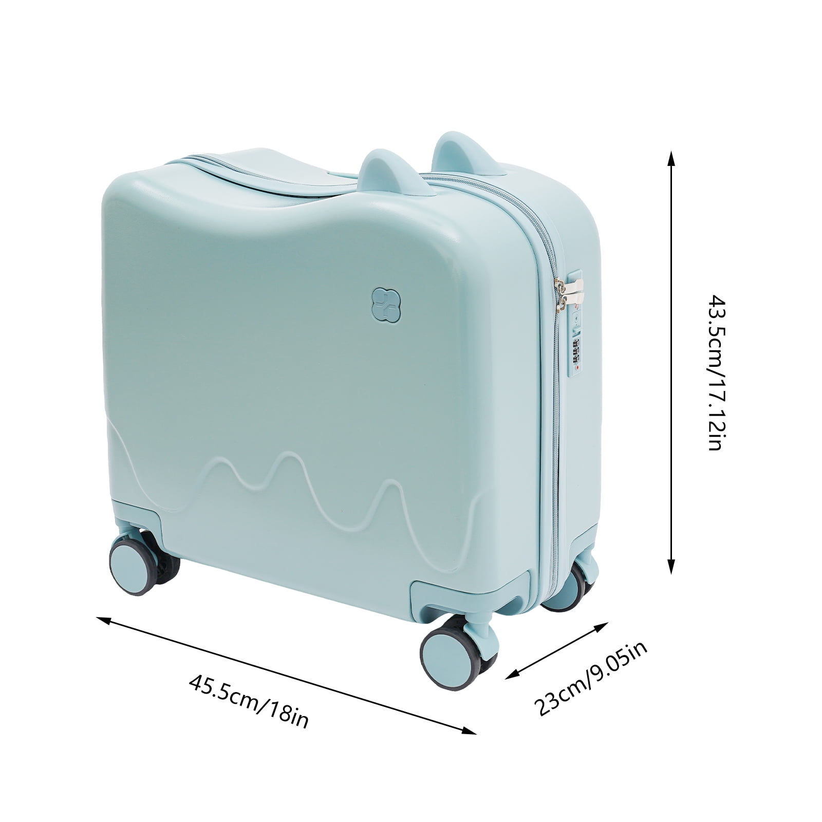 18inch,20inch Ride-On Kids Suitcase,Rolling Luggage with Spinner Wheels Carry Trolley Luggage with Password Lock Children's Ride On Trolley Airplane Luggage