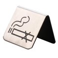 thumbnail image 4 of Wweixi Stainless Steel Table Top Tent Compliance Signs Modern and Eye-catching Silver Pattern 1Set, 4 of 6