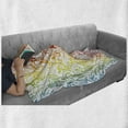 thumbnail image 6 of Floral Soft Flannel Fleece Throw Blanket, Colorful Ornamental Damask Flowers Pattern Abstract Swirled Design Artwork, Cozy Plush for Indoor and Outdoor Use, 50" x 70", Multicolor, by Ambesonne, 6 of 6