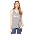 thumbnail image 2 of NanyCrafts' Home Baseball-Softball Mom fan Women's Racerback Tank Top, 2 of 2