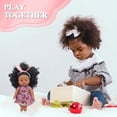thumbnail image 3 of Clearance! 2025 Black Baby Dolls African American Doll Black Dolls 7'', Baby Dolls for 3 Year Old Girls,Soft Doll for Girls Stuffed Plush Doll for Girl, 3 of 6