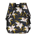 thumbnail image 3 of Haiem Lilies Flowers Printed School Backpack,Casual Travel Lightweight Backpack,Durable Comfortable Multifunctional Backpack,Laptop Backpack, 3 of 5