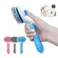 thumbnail image 3 of Guiexla Cat Grooming Brush Painless Pet Hair Removal Gentle Detangling Pet Comb with One-Click Button for Shedding Massaging Grooming, 3 of 8