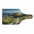 thumbnail image 1 of Australia Cutting Board, Cape Schanck Boardwalk Runs Towards the Sea Rock Formation Victora Australia, Decorative Tempered Glass Cutting and Serving Board, in 3 Sizes, by Ambesonne, 1 of 2
