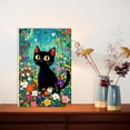 thumbnail image 2 of Cat Paint by Numbers Kit for Adults, Acrylic Flowers Paint by Numbers for Adults Beginner, DIY Craft Supplies Oil Painting Kits for Home Wall Decor 16x20 inch (Framed), 2 of 4
