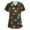 Green, variant on Resicozy Christmas Scrub Tops Women Vneck Short Sleeve Cute Xmas Printed Nurse Holiday Working Uniforms with Pockets White 1 M