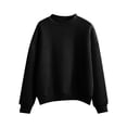 thumbnail image 3 of YVNAURA Womens Oversized Mock Neck Sweatshirts Drop Shoulder Long Sleeve Side Slit Pullover Tops Loose Fit Cozy Fleece Casual Daily Work Fall Winter Tunic Shirts, Black,XL, 3 of 3