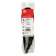 GB Electrical 47-115UVB Reusable Cable Ties, Black, Bag of 4