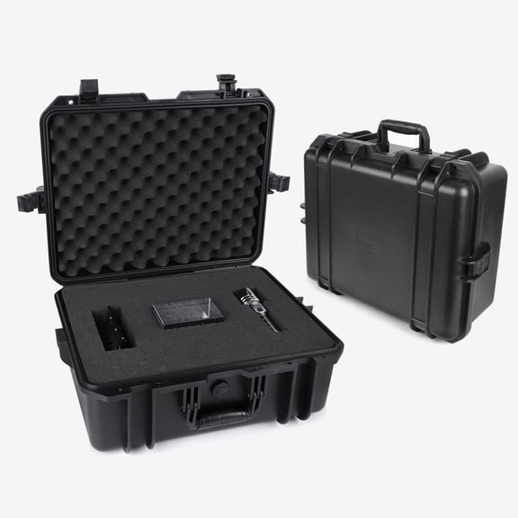 Portable  Hard Case Weather Waterproof Protective Camera Case with Customizable Foam, Fit Use of Drones, Camera, Equipments, Black, upgraded