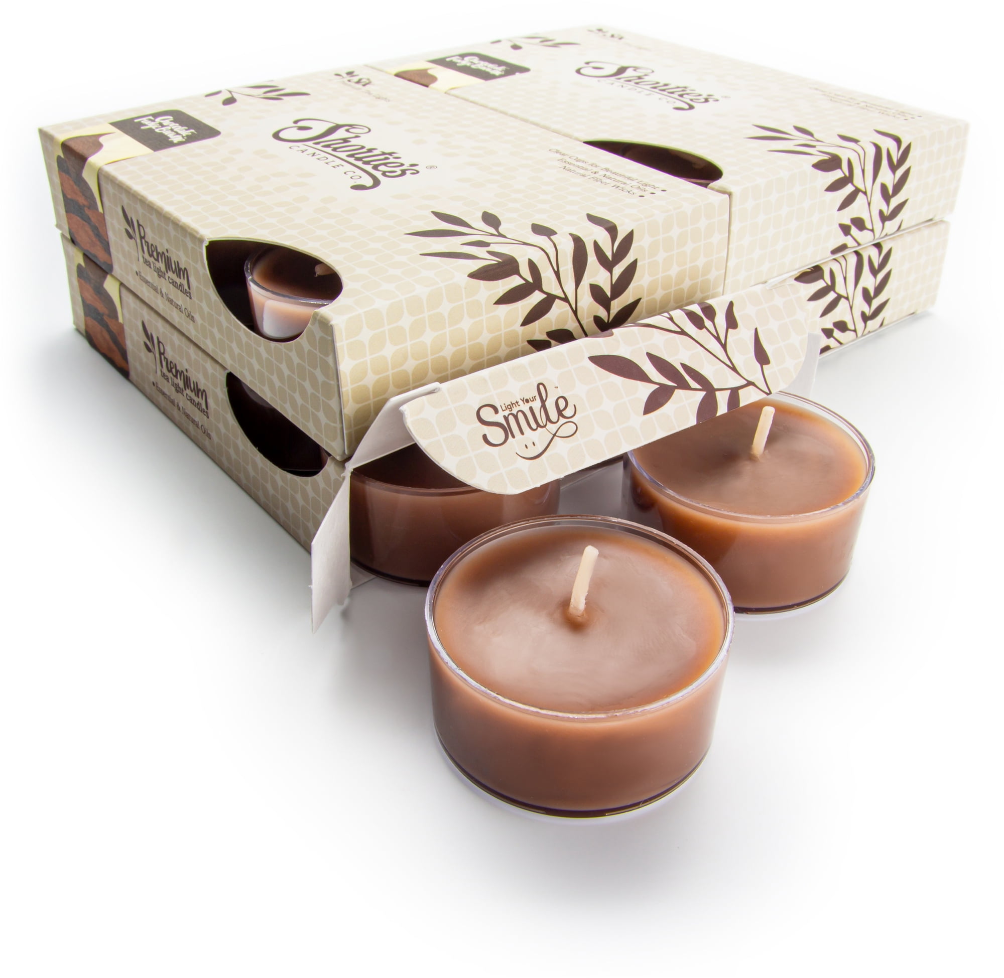 Chocolate Fudge scented soy tealight candles 