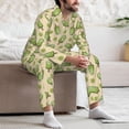 thumbnail image 7 of Lsque Kiwi Ice Cream Pattern Long Sleeve Pajama Set for Men - Soft 2-Piece Sleepwear and Loungewear Set with Pockets, Comfy Nightwear-X-Large, 7 of 7