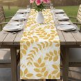 thumbnail image 6 of Table Runners 70 Inches Long Dress Scarves, Turmeric Yellow Leaves Farmhouse Coffee/Dining/Kitchen Table Decor, Holiday Table Runner, Summer Farmhouse Botanical Boho Branch 13x70 Inch, 6 of 9