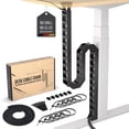 thumbnail image 1 of Sistema de gestión de cables Vertebrae Ultimate Setup, negro, 133 cm, 1 of 8