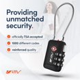 thumbnail image 2 of Travel Lock BV, combinación negra, aprobada por la TSA, 28 mm, 2 of 6