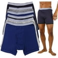 thumbnail image 6 of ToBeInStyle Men's Pack of 6 Classic Assortment Cotton Blend Boxer Briefs - Large, 6 of 6