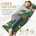 thumbnail image 4 of Body Pillow Cover - Soft Body Pillow Pillowcase, Cartoon Turkey Breathable Long Body Pillow Case Cover with Invisible Zipper 20x60in, 4 of 5