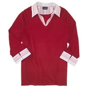 George - Women's Plus Layered V-Neck Sweater