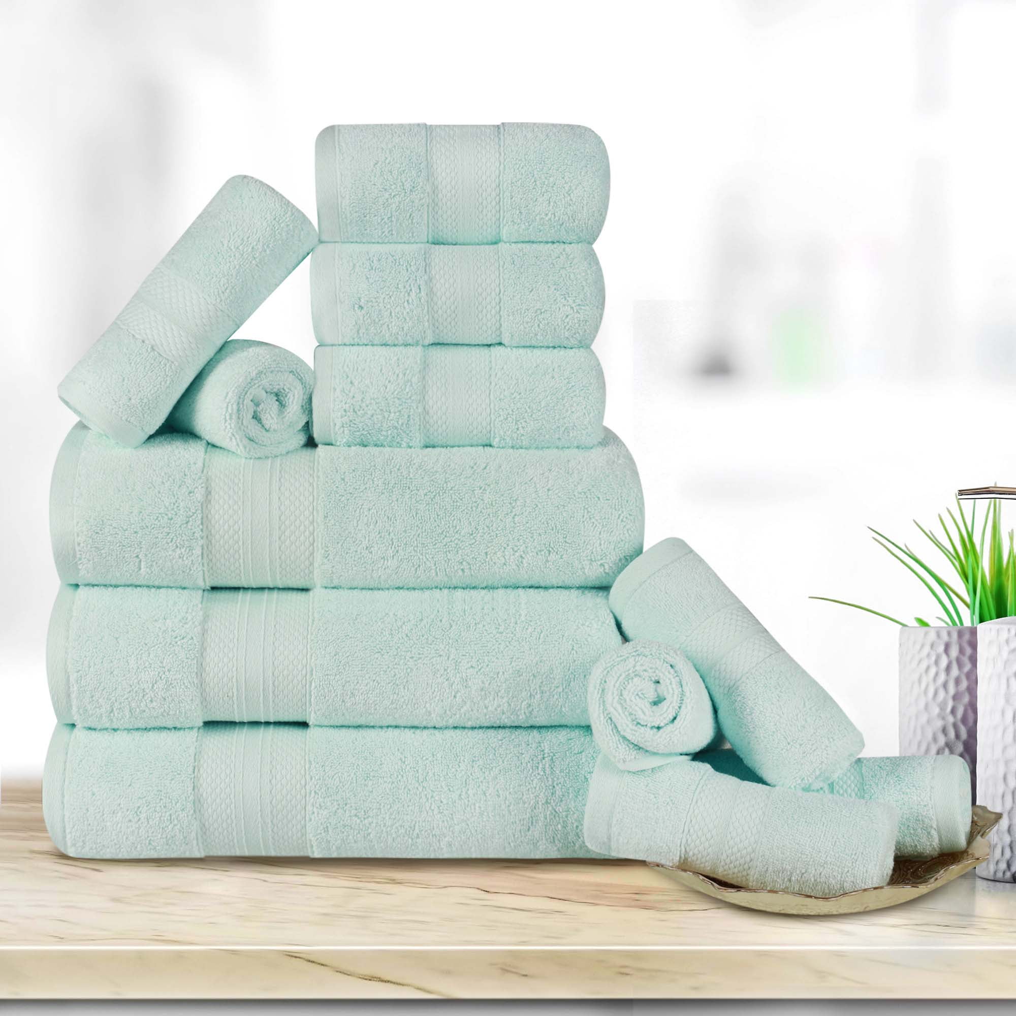 Aqua blue towels outlet