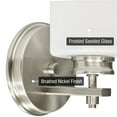 thumbnail image 2 of Kira Home Phoebe 8" Wall Sconce, Frosted Seeded Glass Cylinder Shade, Silver Wall Light, Cylinder Glass Shade, 2 of 8