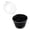 F002- Black, variant on Sensory Squeeze Toys, Soft Modeling Material for Modeling Material, Brown Solid Composition, 3 in Diameter, Hinged Clear Plastic Lid, 1 Pc, Squeeze Relaxation