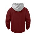 thumbnail image 6 of Sweatshirts for Men Hooded Quarter Zip Loose Pullover Winter Casual Patchwork Long Sleeve Sweatshirt with Pockets Daily Casual Athletic Wear, 6 of 7