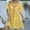 Yellow, variant on Daiosportswear Women Swimsuit Cover Up Short Sleeve Bikini Coverups Crochet U-Neck Beach Dress,Cover-Up for Women Yellow 4(Free Size)
