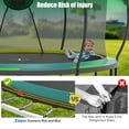 thumbnail image 4 of 14 Ft Trampoline for Kids and Adults, Outdoor Trampoline with Fiberglass Rods and Smart Zipper System Zero Gaps, Segmart Recreational Trampoline with Enclosure Net, 880LBS Heavy Duty Trampoline, 4 of 8