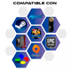 thumbnail image 5 of Control Alámbrico Virtual Zone Negro Compatible con Xbox 360 PC USB 2 metros, 5 of 5