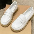 thumbnail image 5 of Lufly British Style Moccasin Shoes Flat Heel Round Head Shoes College Style Single Shoes Non-slip Comfortable Soft Sole Ladies Single Shoes Moccasin Shoes, 5 of 7