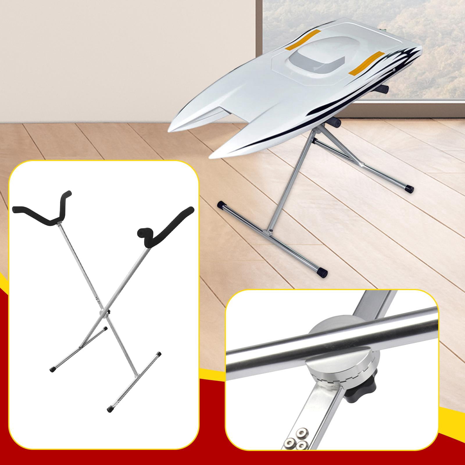 LeeQinersw RC Airplane Model Display Stand Aircraft Model Rack Multipurpose for Living Room Silver