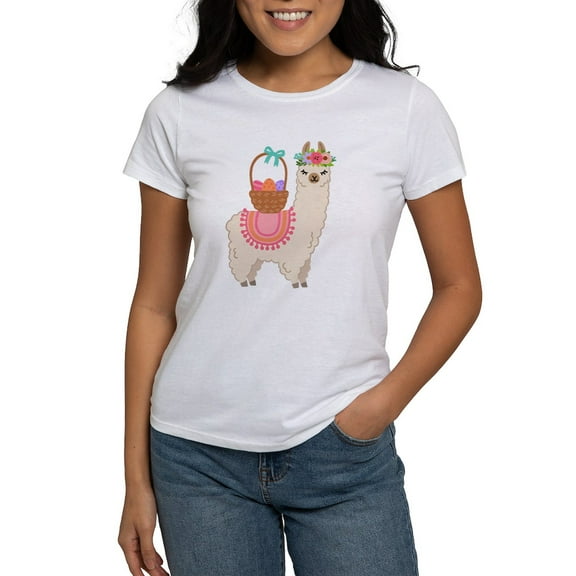 CafePress - EASTER ALPACHA T Shirt - Women's Classic T-Shirt