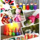 thumbnail image 5 of 50 figuras pintadas de madera, figuras de cono de madera, figuras de juego de madera, figuras de juego de bricolaje de madera con caja de almacenamiento. Adecuado para bodas, decoración de fiestas de, 5 of 5