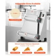 thumbnail image 3 of KFFKFF Pizza Dough Roller Sheeter, 3-16 Inch Semi-automatic Stainless Steel Pizza Press, Commercial Electric 390W Pasta Maker Machine, 260 pcs Per Hour, Adjustable Thickness, with Dough Press Lid, 3 of 9