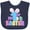 Navy Blue, variant on Inktastic My 1st Easter One with Bunny Ears and Tail Boys or Girls Baby Bib