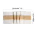 thumbnail image 3 of AUNVITO Linen Braid Patchwork Decorative Table Runner 12 x 108 Inch Farmhouse Tablecloth for Dining Table Kitchen Counter Holiday Party Decor, 3 of 6