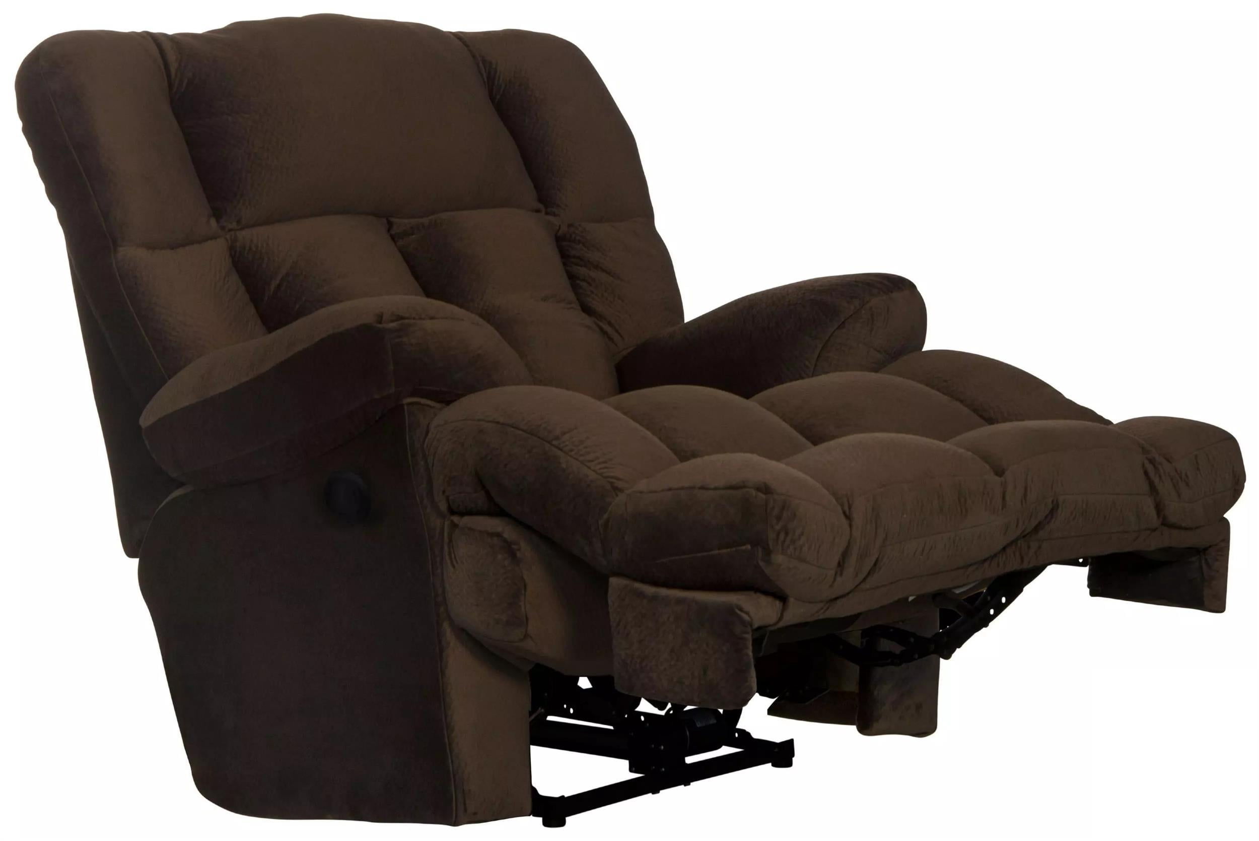 Catnapper Cloud 12 Power Lay Flat Chaise Recliner in Chocolate