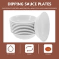 thumbnail image 3 of EeaseCA 30 Pcs un Pack Assiette à Condiments Plateau à Condiments Adorable Vaisselle Portable Assiette à Sauce Apéritif (Blanc), 3 of 8